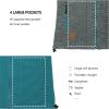 imageLittle Donkey Andy Mens Reversible Fleece Vest Lightweight Warm Sleeveless Jacket with Hood for Hiking Walking TravelMallard Green HeatherHarbor Blue