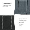 imageLittle Donkey Andy Mens Reversible Fleece Vest Lightweight Warm Sleeveless Jacket with Hood for Hiking Walking TravelMonument HeatherBlack