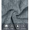 imageLittle Donkey Andy Mens Reversible Fleece Vest Lightweight Warm Sleeveless Jacket with Hood for Hiking Walking TravelMonument HeatherBlack