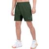 imageLittle Donkey Andy Mens Workout Running Shorts Lightweight Athletic Shorts Quick Dry Breathable Shorts with Mesh LinerDark Green