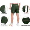 imageLittle Donkey Andy Mens Workout Running Shorts Lightweight Athletic Shorts Quick Dry Breathable Shorts with Mesh LinerDark Green