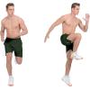 imageLittle Donkey Andy Mens Workout Running Shorts Lightweight Athletic Shorts Quick Dry Breathable Shorts with Mesh LinerDark Green