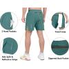 imageLittle Donkey Andy Mens Workout Running Shorts Lightweight Athletic Shorts Quick Dry Breathable Shorts with Mesh LinerGreenblue Slate