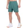 imageLittle Donkey Andy Mens Workout Running Shorts Lightweight Athletic Shorts Quick Dry Breathable Shorts with Mesh LinerGreenblue Slate