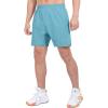 imageLittle Donkey Andy Mens Workout Running Shorts Lightweight Athletic Shorts Quick Dry Breathable Shorts with Mesh LinerMilky Blue
