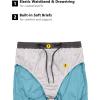 imageLittle Donkey Andy Mens Workout Running Shorts Lightweight Athletic Shorts Quick Dry Breathable Shorts with Mesh LinerMilky Blue