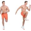 imageLittle Donkey Andy Mens Workout Running Shorts Lightweight Athletic Shorts Quick Dry Breathable Shorts with Mesh LinerOrange
