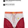imageLittle Donkey Andy Mens Workout Running Shorts Lightweight Athletic Shorts Quick Dry Breathable Shorts with Mesh LinerRed