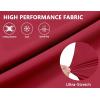 imageLittle Donkey Andy Mens Workout Running Shorts Lightweight Athletic Shorts Quick Dry Breathable Shorts with Mesh LinerRed