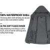 imageLittle Donkey Andy Womens 3 in 1 Winter Ski Jacket Warm Fleece Liner Jacket Waterproof Windproof Snow Coat ampamp Detachable HoodGray