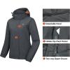 imageLittle Donkey Andy Womens 3 in 1 Winter Ski Jacket Warm Fleece Liner Jacket Waterproof Windproof Snow Coat ampamp Detachable HoodGray