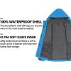 imageLittle Donkey Andy Womens 3 in 1 Winter Ski Jacket Warm Fleece Liner Jacket Waterproof Windproof Snow Coat ampamp Detachable HoodGrayBlue