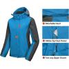 imageLittle Donkey Andy Womens 3 in 1 Winter Ski Jacket Warm Fleece Liner Jacket Waterproof Windproof Snow Coat ampamp Detachable HoodGrayBlue