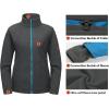 imageLittle Donkey Andy Womens 3 in 1 Winter Ski Jacket Warm Fleece Liner Jacket Waterproof Windproof Snow Coat ampamp Detachable HoodGrayBlue