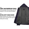 imageLittle Donkey Andy Womens 3 in 1 Winter Ski Jacket Warm Fleece Liner Jacket Waterproof Windproof Snow Coat ampamp Detachable HoodPurple