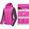 imageLittle Donkey Andy Womens 3 in 1 Winter Ski Jacket Warm Fleece Liner Jacket Waterproof Windproof Snow Coat ampamp Detachable HoodRoseGrey