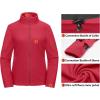 imageLittle Donkey Andy Womens 3 in 1 Winter Ski Jacket Warm Fleece Liner Jacket Waterproof Windproof Snow Coat ampamp Detachable HoodTango Red