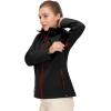 imageLittle Donkey Andy Womens Waterproof Rain Jacket Breathable Windbreaker Outdoor Rain Coat with Detachable HoodBlack