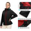 imageLittle Donkey Andy Womens Waterproof Rain Jacket Breathable Windbreaker Outdoor Rain Coat with Detachable HoodBlack