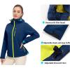imageLittle Donkey Andy Womens Waterproof Rain Jacket Breathable Windbreaker Outdoor Rain Coat with Detachable HoodBlue