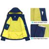 imageLittle Donkey Andy Womens Waterproof Rain Jacket Breathable Windbreaker Outdoor Rain Coat with Detachable HoodBlue