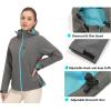 imageLittle Donkey Andy Womens Waterproof Rain Jacket Breathable Windbreaker Outdoor Rain Coat with Detachable HoodGrey