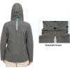 imageLittle Donkey Andy Womens Waterproof Rain Jacket Breathable Windbreaker Outdoor Rain Coat with Detachable HoodGrey