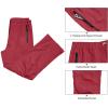 imageLittle Donkey Andy Womens Waterproof Rain Over Pants Hiking Breathable Lightweight Rainproof PantsLipstick Red