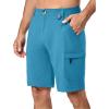 imageLittle Donkey Andy Mens 10 Inch Quick Dry Cargo Shorts Stretch Lightweight Outdoor Hiking Shorts UPF 50Horizon Blue