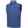 imageLittle Donkey Andy Mens Lightweight Golf Vest Warm Fleece Lining Hiking Vests Zip Up Sleeveless Outerwear JacketNavy Blue Heather