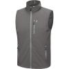 imageLittle Donkey Andy Mens Quick Dry Vest Sleeveless Summer Stretchy Windproof Jacket for Golfing Cycling RunningGrey