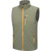imageLittle Donkey Andy Mens Quick Dry Vest Sleeveless Summer Stretchy Windproof Jacket for Golfing Cycling RunningLaurel Oak