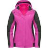 imageLittle Donkey Andy Womens 3 in 1 Winter Ski Jacket Warm Fleece Liner Jacket Waterproof Windproof Snow Coat ampamp Detachable HoodRoseGrey