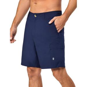imageLittle Donkey Andy Mens Quick Dry Shorts Lightweight Bermuda with Pockets for Golf Hiking Camping TravelB Navy Blue