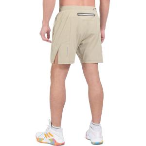 imageLittle Donkey Andy Mens Workout Running Shorts Lightweight Athletic Shorts Quick Dry Breathable Shorts with Mesh LinerKhaki