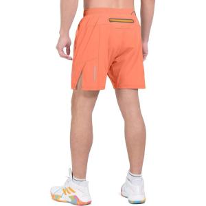 imageLittle Donkey Andy Mens Workout Running Shorts Lightweight Athletic Shorts Quick Dry Breathable Shorts with Mesh LinerOrange
