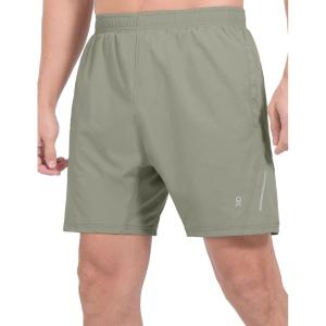 imageLittle Donkey Andy Mens Workout Running Shorts Lightweight Athletic Shorts Quick Dry Breathable Shorts with Mesh LinerSage