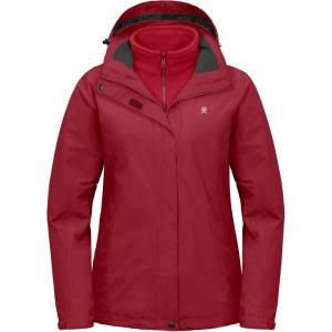 imageLittle Donkey Andy Womens 3 in 1 Winter Ski Jacket Warm Fleece Liner Jacket Waterproof Windproof Snow Coat ampamp Detachable HoodTango Red