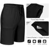 imageLittle Donkey Andy Mens Capri Pants Quick Dry Stretch Cool 34 Capri Jogger Shorts Gym Running Hiking Track ShortsAblack