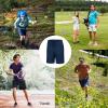 imageLittle Donkey Andy Mens Capri Pants Quick Dry Stretch Cool 34 Capri Jogger Shorts Gym Running Hiking Track ShortsAblue