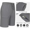 imageLittle Donkey Andy Mens Capri Pants Quick Dry Stretch Cool 34 Capri Jogger Shorts Gym Running Hiking Track ShortsAgrey