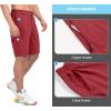 imageLittle Donkey Andy Mens Cycling Shorts with Detachable Liner Lightweight Padded Mountain Bike MTB LoosefitRed