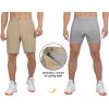 imageLittle Donkey Andy Mens Cycling Shorts with Detachable Liner Lightweight Padded Mountain Bike MTB LoosefitUpgrade Khaki