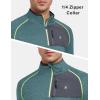 imageLittle Donkey Andy Mens Long Sleeve Quick Dry Lightweight Running Exercise Sports TShirt TopAgreen Heather