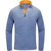 imageLittle Donkey Andy Mens Long Sleeve Quick Dry Lightweight Running Exercise Sports TShirt TopCblue Heather