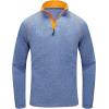imageLittle Donkey Andy Mens Long Sleeve Quick Dry Lightweight Running Exercise Sports TShirt TopCblue Heather