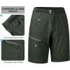 imageLittle Donkey Andy Mens Quick Dry Stretch Lightweight Cargo Shorts Hiking Golf Travel Casual Bermuda Shorts UPF 50Army Green