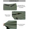 imageLittle Donkey Andy Mens Quick Dry Stretch Lightweight Cargo Shorts Hiking Golf Travel Casual Bermuda Shorts UPF 50Oil Green