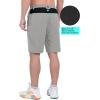 imageLittle Donkey Andy Mens Quick Dry Stretch Shorts for Hiking Golf Travel with Elastic WaistA1 Dove Heather