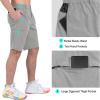imageLittle Donkey Andy Mens Quick Dry Stretch Shorts for Hiking Golf Travel with Elastic WaistA1 Dove Heather